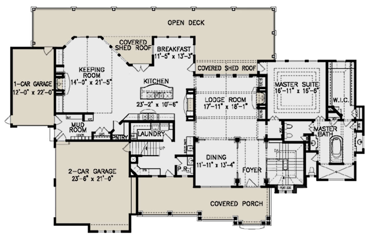 Main Floor for House Plan #699-00169