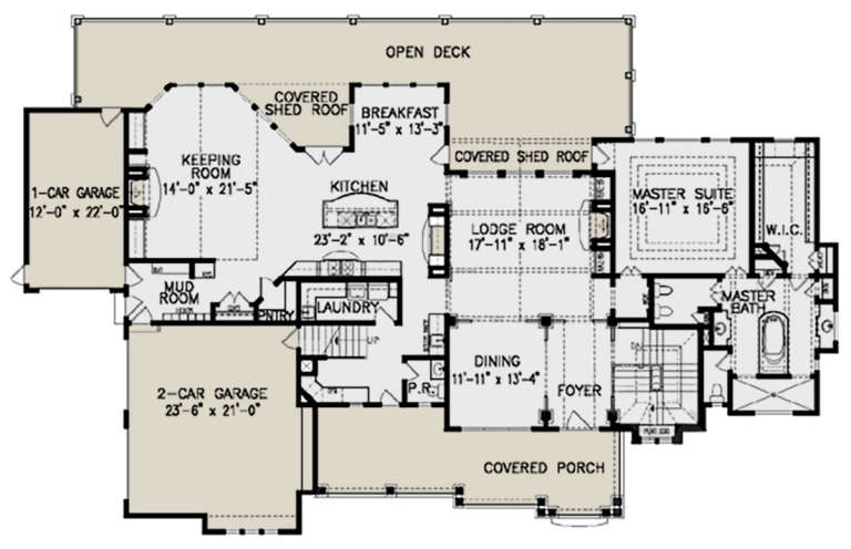 House Plan House Plan #21175 Drawing 1