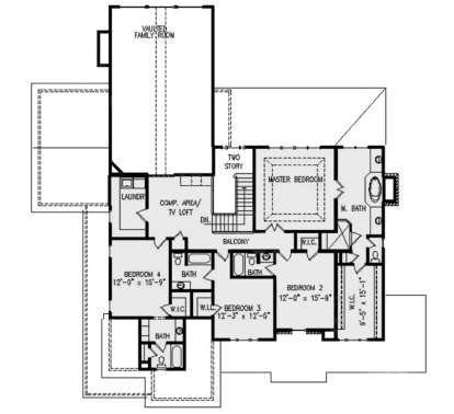 Second Floor for House Plan #699-00172