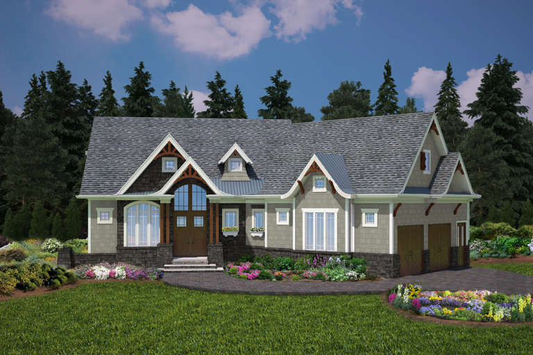 House Plan House Plan #21179 Rear Elevation 