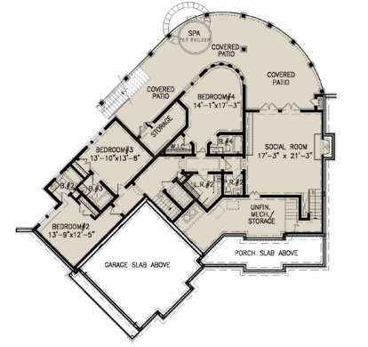 Basement for House Plan #699-00174