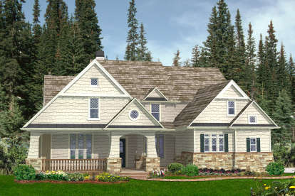 Traditional House Plan #699-00175 Elevation Photo