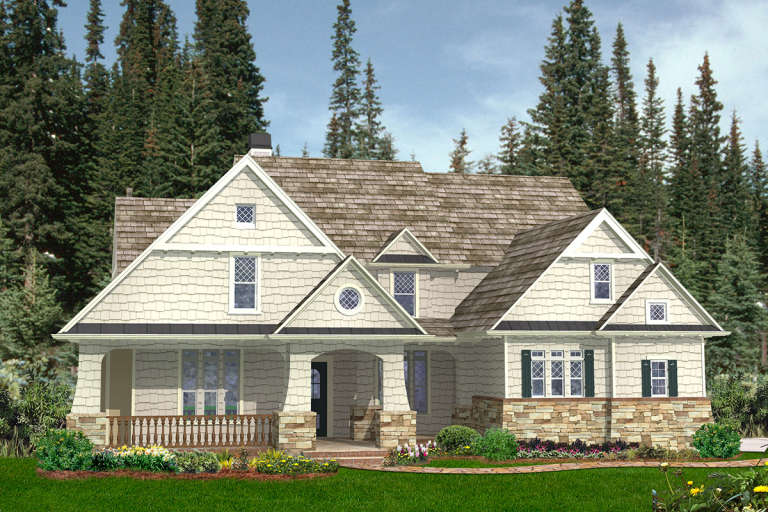House Plan House Plan #21181 Front Elevation 