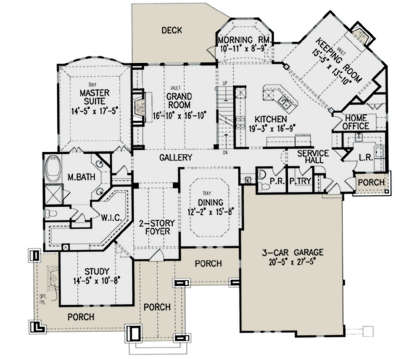 Main Floor for House Plan #699-00175
