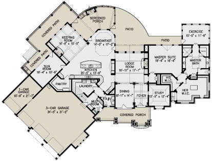 Main Floor for House Plan #699-00176