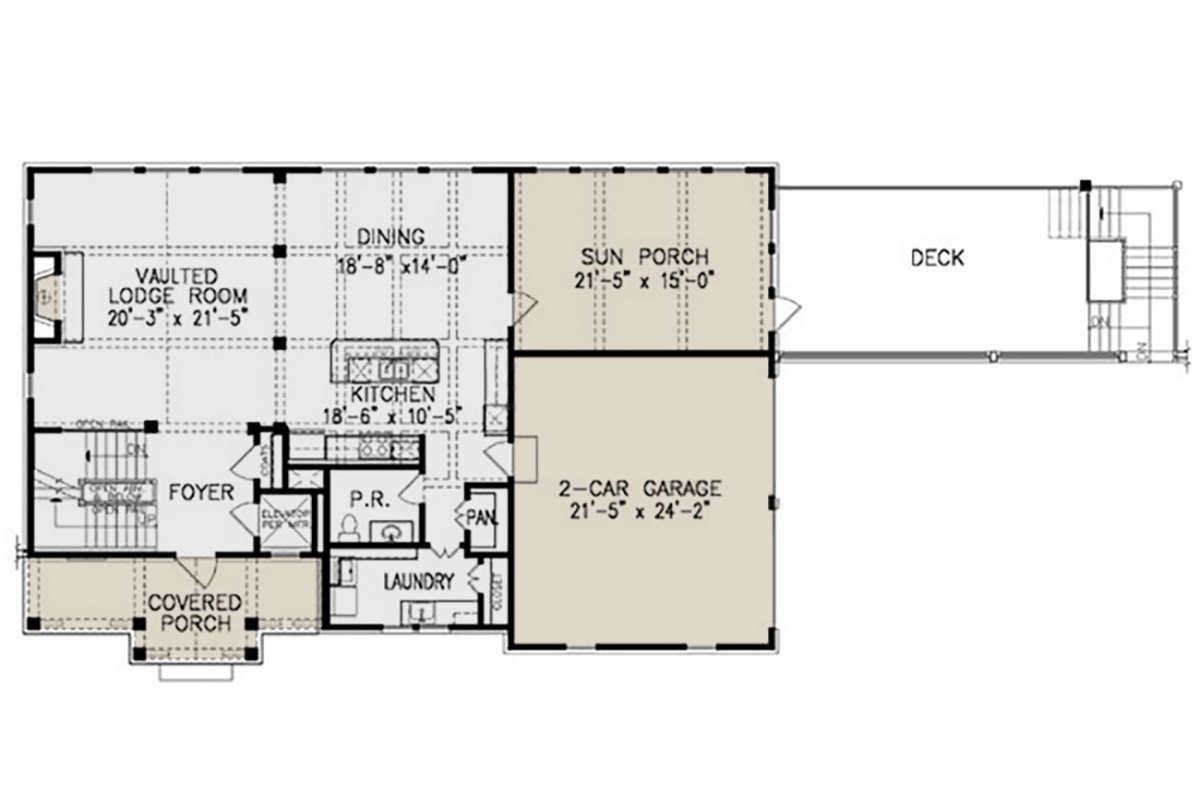 Main Floor for House Plan #699-00177