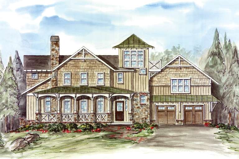 House Plan House Plan #21190 Front Elevation 