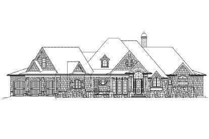 Mountain Rustic House Plan #699-00185 Elevation Photo