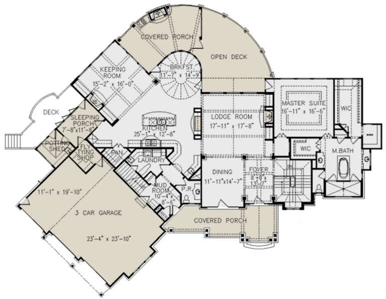 House Plan House Plan #21191 Drawing 1