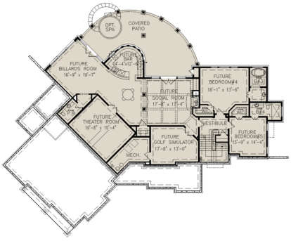 Basement for House Plan #699-00185
