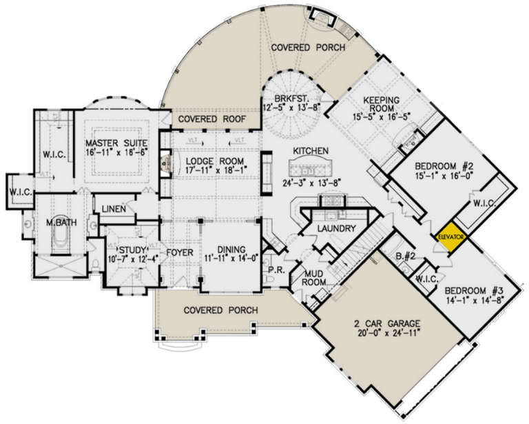 House Plan House Plan #21192 Drawing 1