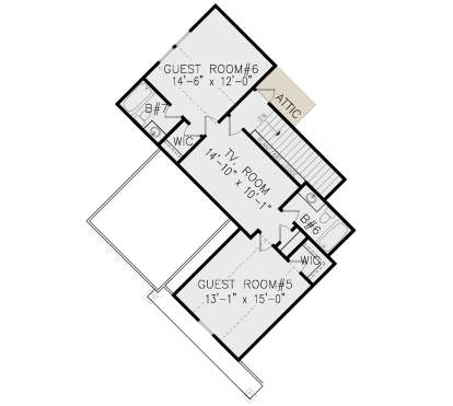 Second Floor for House Plan #699-00187