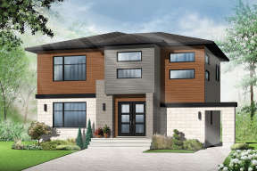 Contemporary House Plan #034-01188 Elevation Photo