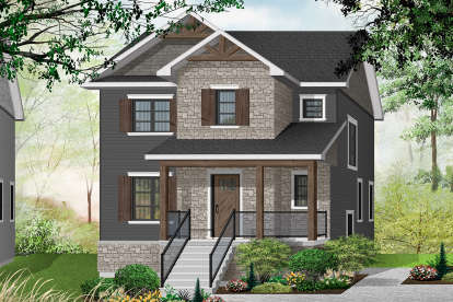 House Plan House Plan #21197 Front Elevation 