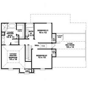 Second Floor for House Plan #053-00061