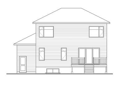 Modern House Plan #034-01190 Elevation Photo