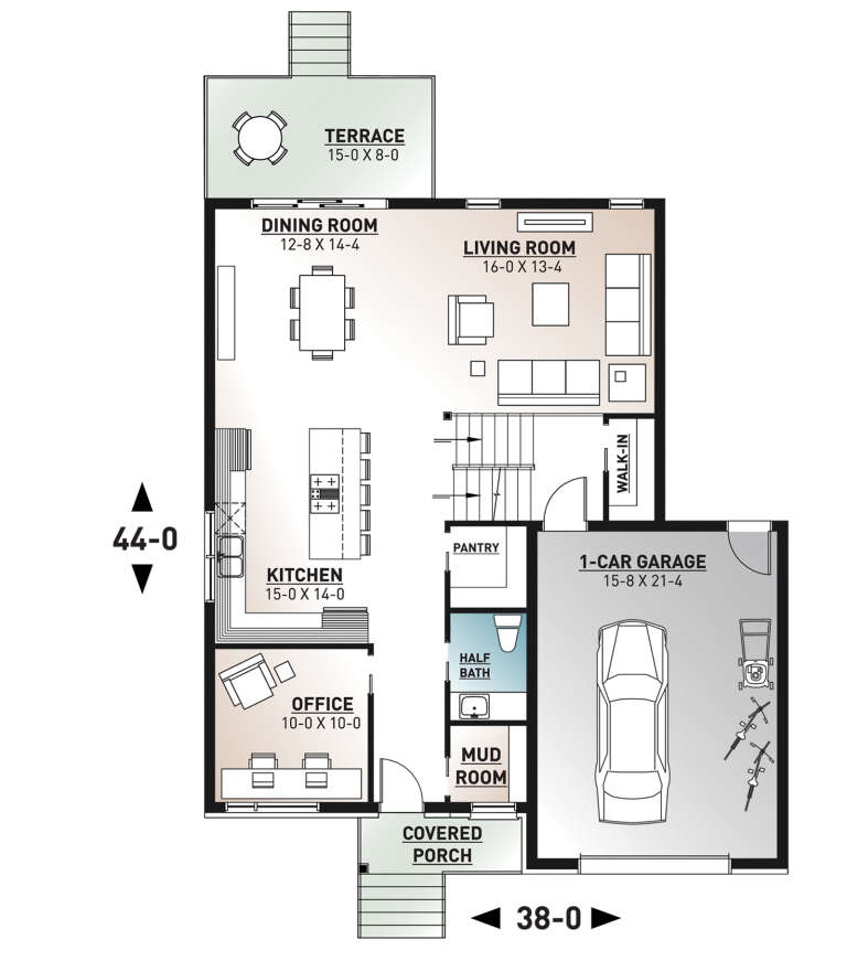 House Plan House Plan #21204 Drawing 1