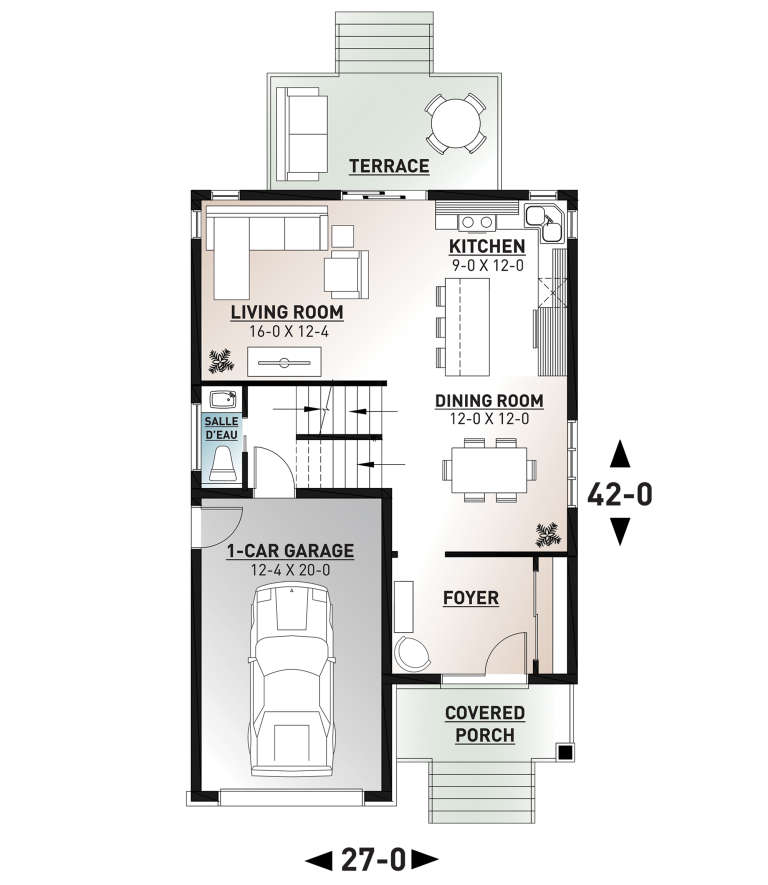 House Plan House Plan #21211 Drawing 1
