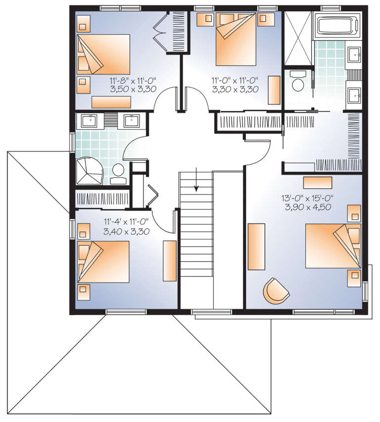 House Plan House Plan #21218 Drawing 2