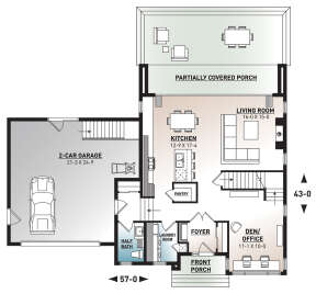 Main Floor for House Plan #034-01193