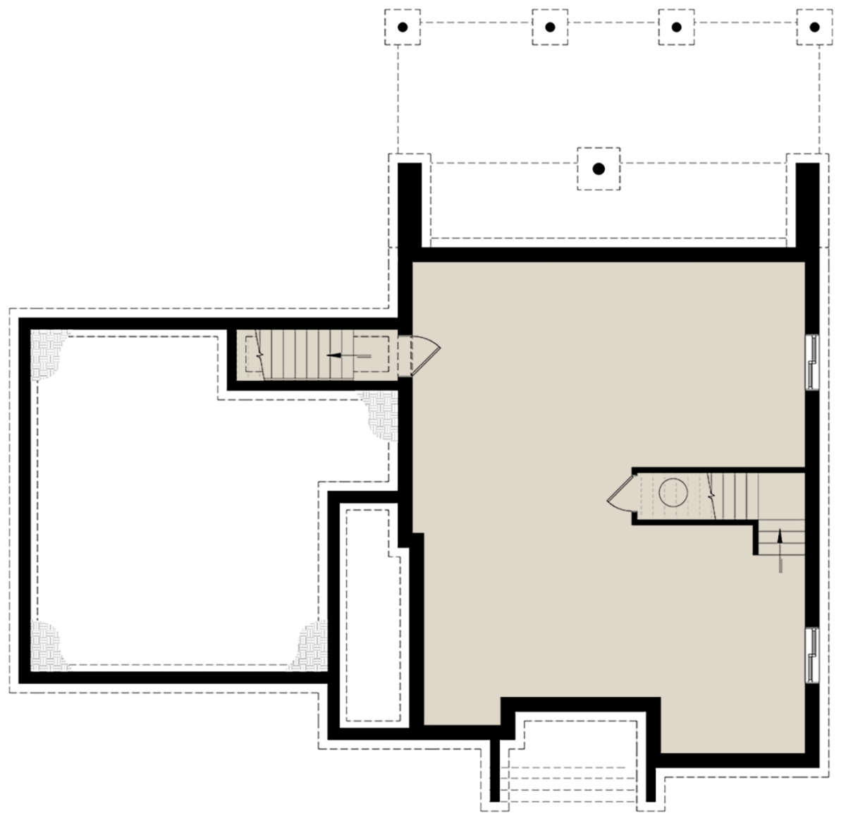 Basement for House Plan #034-01193