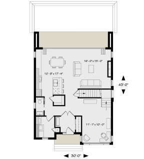 Main Floor for House Plan #034-01194