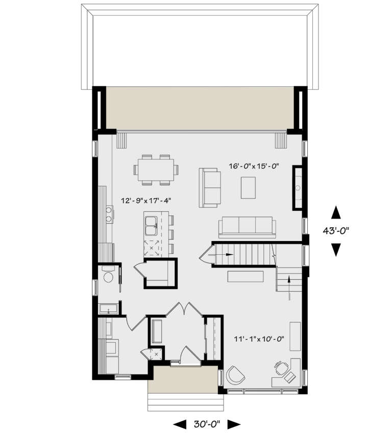 House Plan House Plan #21226 Drawing 1