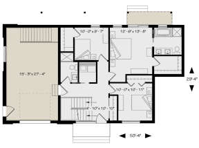 First Floor for House Plan #034-01195