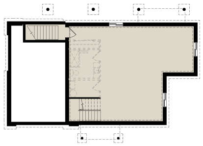 Basement for House Plan #034-01195
