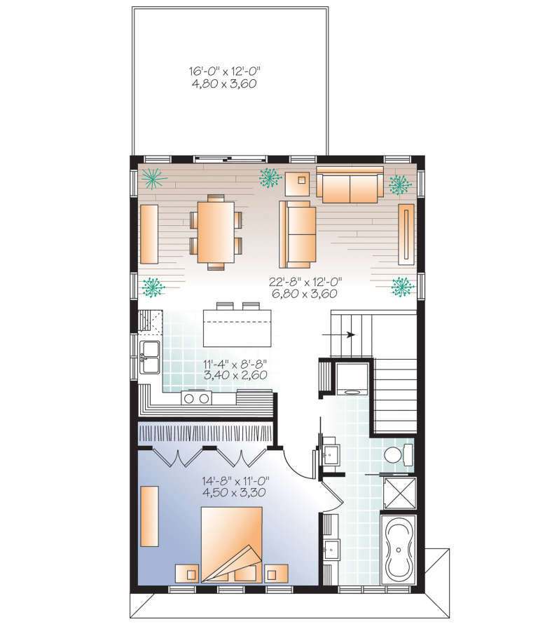 House Plan House Plan #21233 Drawing 1