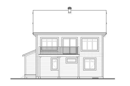 Traditional House Plan #034-01199 Elevation Photo