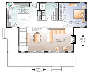 Main Floor for House Plan #034-01200