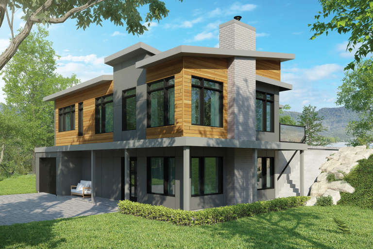 House Plan House Plan #21236 Front Elevation 