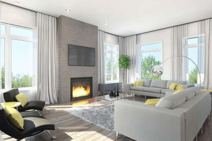 Contemporary House Plan #034-01201 Additional Photo