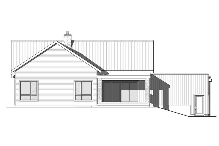 Ranch House Plan #034-01202 Elevation Photo