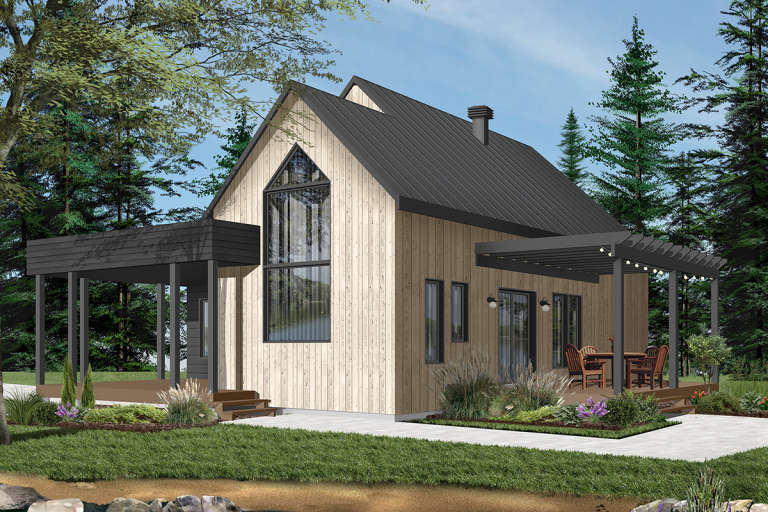 House Plan House Plan #21240 Rear Elevation 
