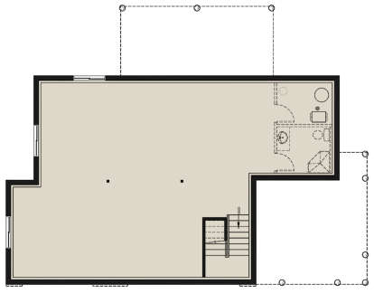 Basement for House Plan #034-01205