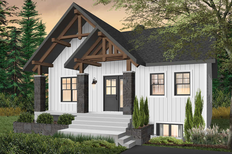 Northwest House Plan #034-01206 Elevation Photo