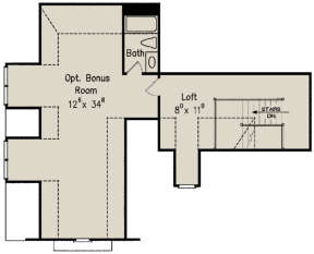 Optional Second Floor for House Plan #8594-00249
