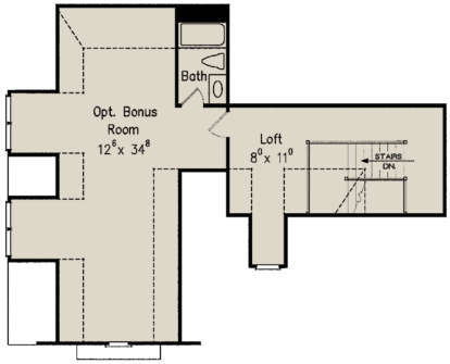 Optional Second Floor for House Plan #8594-00249
