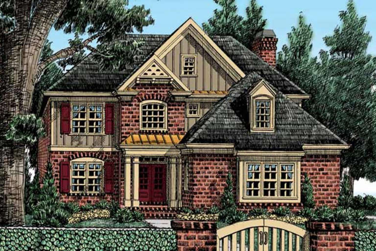 House Plan House Plan #21244 Front Elevation 