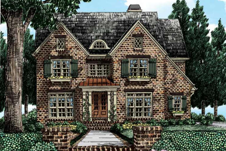 House Plan House Plan #21246 Front Elevation 