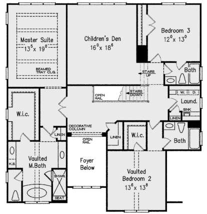 Second Floor for House Plan #8594-00251