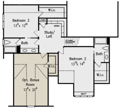 Second Floor for House Plan #8594-00253