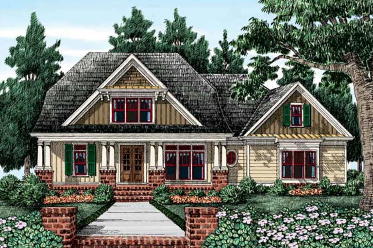 House Plan House Plan #21249 Front Elevation 