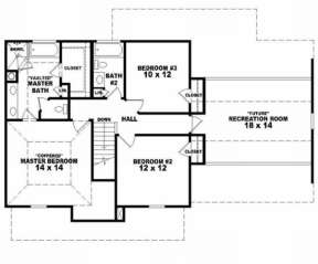 Second Floor for House Plan #053-00062