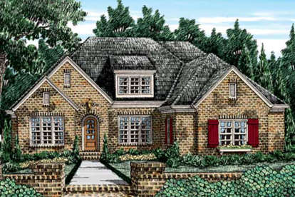 European House Plan #8594-00255 Elevation Photo