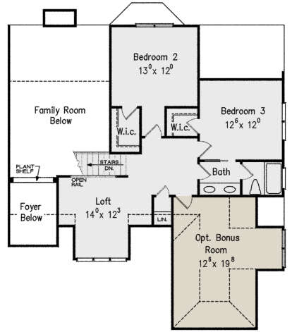 Second Floor for House Plan #8594-00255