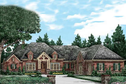 4 Bed, 3 Bath, 3206 Square Foot House Plan - #8594-00258
