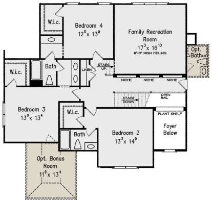 Second Floor for House Plan #8594-00260